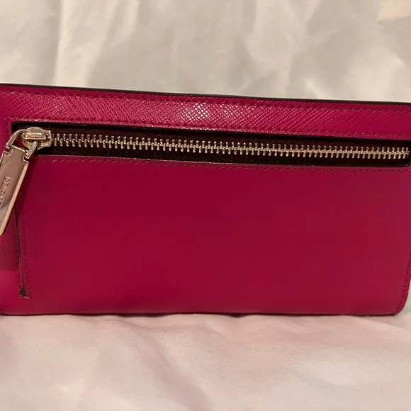 Kate spade magenta and wine colored slim wallet - Picture 3 of 4